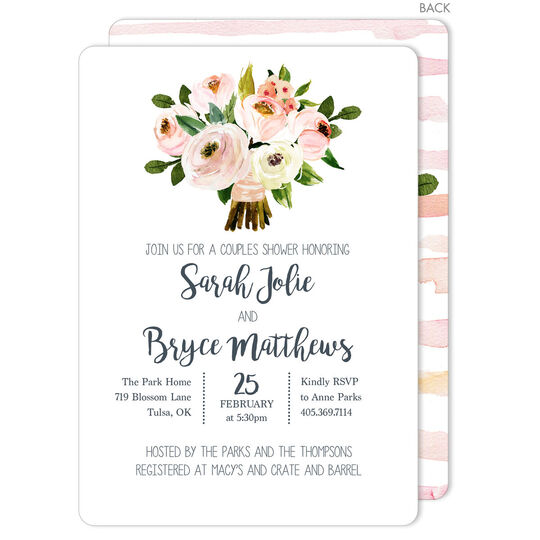 Pink Bouquet Invitations